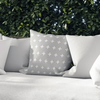 Criss Cross Grey Vanjski jastuk od strane Kavka dizajna