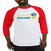 Cafepress - postolje sa Ukrajinom Mirovni ženski dres bejzbol dresova - pamučni bejzbol dres, majica