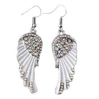 Opolski Party Fashion Angel Winghing Rhinestone Inlaid Dange Women Hour Minđuše nakit