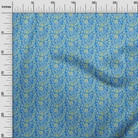 Onuone viskoze dres tirkizne plave tkanine cvjetni šivanje zanata za obnarenje tkanini otisci na dvorištu