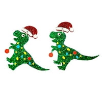 Par Lijepe naušnice za dinosaurus Kreativni božićni ušni ukrasi Dekor
