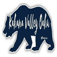 Kahana Valley Oahu Hawaii Suvenir Vinil Decal Naljepnica Bear Dizajn