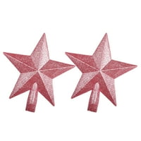 Božićno ukrašavanje drva blistavo ružičasta zvezda staklo plastični star ukras
