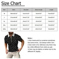 Tking modne muške majice Ljetni muški digitalni tisak kratkih rukava Golf Muški patentni patentni patentni