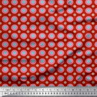 Soimoi pamučna kambrička tkaninska tkanina cvjetna umjetnička ispisa šiva šibice tkanina