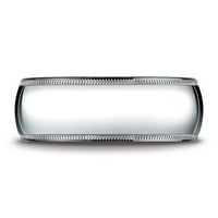 Platinum lagano dovozio Super Light Comfort-Fit Wedbend prsten sa milijardom