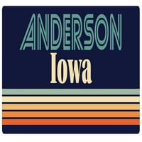 Anderson Iowa Vinyl naljepnica za naljepnicu Retro dizajn
