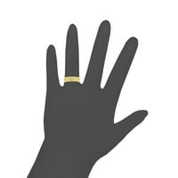 14k žuto zlato, fancy Modern Design Band prsten Muškarci Guy Gent laboratorija stvorila GEM veličine