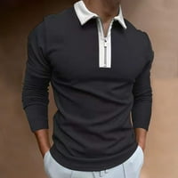 Košulje s popustom za muškarce s dugim rukavima košulje sa zatvaračem zatvarača zatvarač pulover title