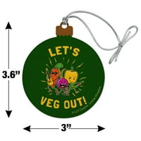 Hajde da se vegnemo povrće Rock Rela smiješan humor drvsko božićno stablo za odmor