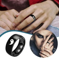 SIMU nehrđajući čelični prstenovi za muškarce Žene Jednostavni titanijum čelični prsten ženski prstenski