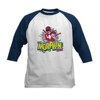 Cafepress - Power Rangers Morphin Time Kids Baseball Majica - Dječji pamučni bejzbol dres, rukavica
