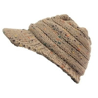 IOPQO bejzbol kapice za žene multikolor šivanje vanjski plišani šeširi kukičani pleteni panijski kapa