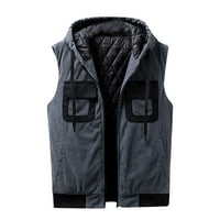 Voncos muški kapuljački jakni - modni lagani casual patentni zatvarač s dugim rukavima sa džepovima