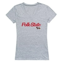 Polk State College Eagles ženski scenarij majica majica siva mala