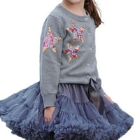 Djevojka Baby Cute Print Cardigani džemper s dugim rukavima Kaputi Button Pamuk Plit Owerwear
