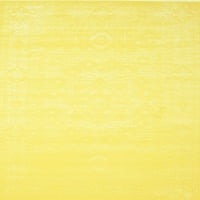 Ahgly Company Zatvoreni kvadratni suvremeni žuti apstraktni prostirci područja, 4 'kvadrat