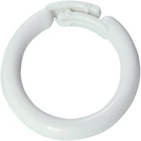 Bijeli plastični podijeljeni prstenovi za nijanse i valenosti, velike, 25 pkg