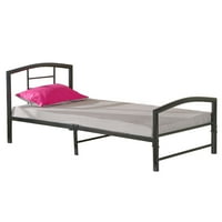 Bolji domaći proizvodi Casita Twin metalna platforma okvir kreveta u sivoj boji