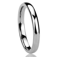 Ženski titanijum udobnost Fit Wedding Band Prsten visoki polirani otpremni prsten