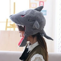 Plish Shark Hat Scarf EarFlap Potpuna pokrivala za novost Party Cosplay kostim