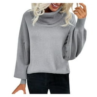Outfmvch džemperi za žene pletenje Top ženske dukseve dugih rukava pulover Jesen odjeća zimski kaputi