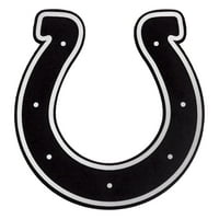 Muška antigua crna Indianapolis Colts Metallic Logo Legacy Full-Zip Hoodie