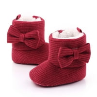 Kayannuo Winter čizme za čišćenje mališana Zimska toddler Baby Boys Girls Bow zgušnjavanje Velvet čizme