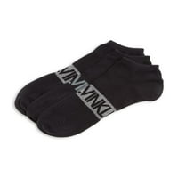 Klein Mens Black Logo Češljani pamučni pamučni ležerne čarape sa niskim rezom 7-12