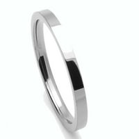 Comfort Fit Titanium svadbeni bend Klasični ravni prsten