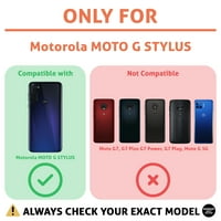 Oznaka tanka TPU futrola za telefon kompatibilna za Motorola Moto G Stylus, Kobe Mamba Clear Print,