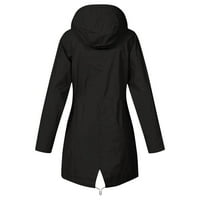 Kaputi za jaknu za žensko čišćenje, Aieott Plus size topli zimski kaputi, čvrsti dugi kaputinski kaputi