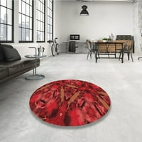 Ahgly Company u zatvorenom pravokutniku uzorne u obliku lave crvene prostirke, 8 '10'