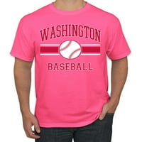 Divlji Bobby Grad Washington Baseball Fantasy Fan Sports Muška majica, Neon Pink, 3x-Large