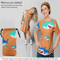 Onuone pamučni dres pamuk lagani tkanini morski pas Print Kids Quilting zalihe Ispiši šivanje tkanine