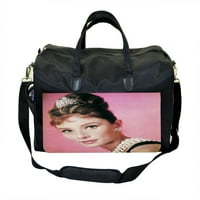 Audrey Hepburn Veliki crni Duffel Style Weekender nosi na torbi