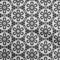 Onuone viskoze Šifon tamno sive tkanine Florals Quilting potrošni materijal Ispisuje šivanje tkanine