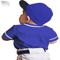 Ma gumb za bejzbol dres za djecu male skraćeno kratkih rukava u unire Atletske sportske odjeće