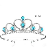Fairy Shiny Crown Vjenčanje Elegantni vintage barokno srce Rhinestone Tiara princess kronora Kristalna
