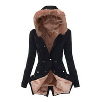 Ženski obložni kaput Ženska zimska topla debela dugačka jakna s kapuljačom sa kapuljačom uštede do 40%
