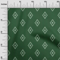 Onuone baršunaste zelene tkanine geometrijski sa prugama šivaći tkaninu uz dvorište tiskane diy odjeće