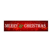 Kuluzego sretan ukras za božićne banere natpisne banner za zatvoreni zid na otvorenom na otvorenom zidom