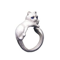 Do 65% popusta na AMLBB prstenove za žene Big Blue Eyes Mačji prsten slatka mačka prsten ženska otvorena