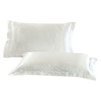 Niuredltd čvrsta jastučna futrola Standardni satenski posteljina jastučnica Glatki svilenski poklon