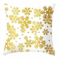 HGW Božićni dekor božićni pamučni posteljina bacač jastučni jastuk CASSOW Cover Home Sofa Decor