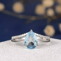 Wozhidaoke prstenovi za žene Izvrsni dijamantni prsten Elegantni prsten za rinestone prstenovi za žene
