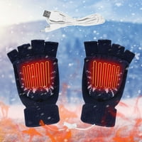 Rukavice unise božićni ispis pletene grijane rukavice USB priključak tople rukavice hladne zaštite unutarnje
