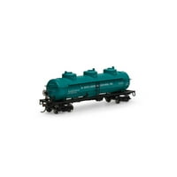 Athearn ho 3-dome tenk nat rnd hour rolling stock