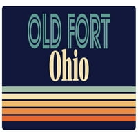 Old Fort Ohio vinil naljepnica za naljepnicu Retro dizajn
