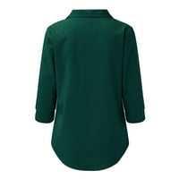 vbnergoie novi evropski i američki temperament Šifon Ženski pulover Labavi V-izrez Košulju gornje duge